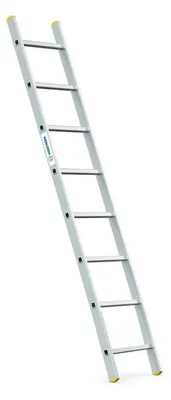 Aluminium-Leiter, 8 Stufen, 3,2 m Arbeitshöhe, 150 kg Belastung