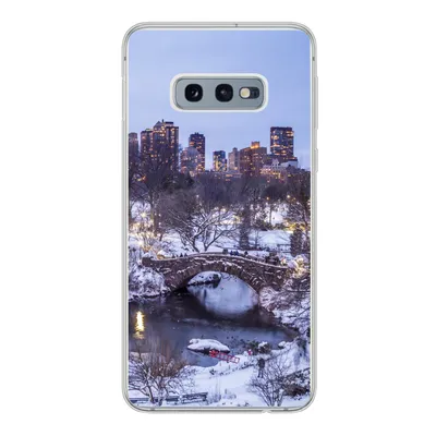 Produktbild von MuchoWow® Handyhülle Schutzhülle Hülle für Samsung Galaxy S10e New York - Central Park - Winter Silikon Softcase Handy Hülle - Handy