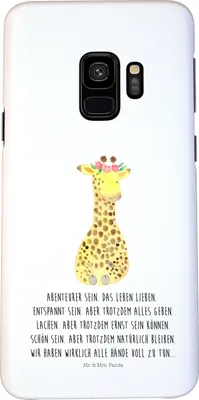 Produktbild von Mr. & Mrs. Panda Samsung Galaxy S9 Handyhülle Giraffe Blumenkranz - Weiß - Geschenk, Smartphone Hülle, Cover, Freundin, Selbstliebe, Handy Schutzhülle, Abenteurer, Afrika