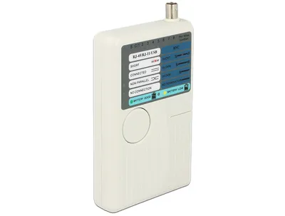 Produktbild von DeLOCK 86106, BNC, RJ-12, RJ-45, USB, Weiß, 9 V, 85 x 160 x 27 mm