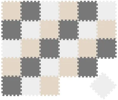 Image de 27 pièces Tapis de jeu pour bébé Tapis puzzle 30x30 Tapis d'éveil Tapis de sol Chambre d'enfant