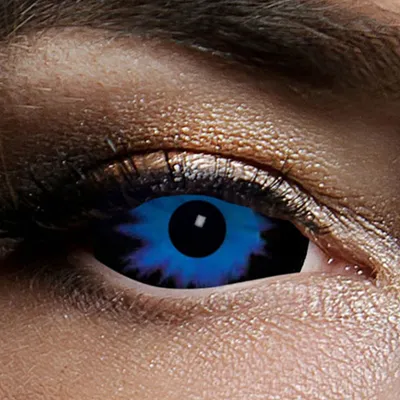 Produktbild von Kontaktlinsen Sclera Blue Demon 6 Monate, 22mm