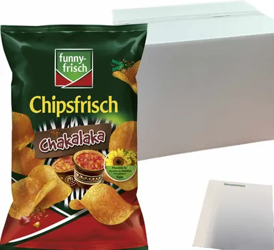 Produktbild von funny-frisch Chipsfrisch Chakalaka 10er Pack (10x150g Packung) + usy Block