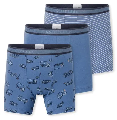 Productafbeelding van Schiesser jongens boxershorts, 3-pack - 95/5 katoen - maten 92 tot 140