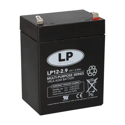 Produktbild von Landport Bleiakku 12V 2,9Ah AGM Batterie NSA LP12-2,9 T1