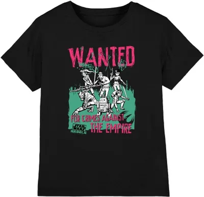 Produktbild von Star Wars - "Wanted Rebels" T-Shirt für Kinder TV3731 (152-158) (Schwarz)