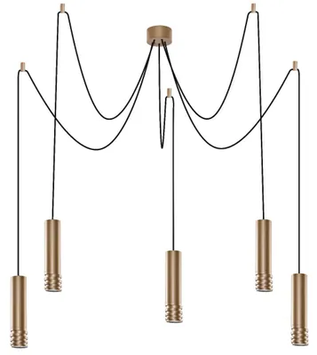 Produktbild von AZzardo AZ3407 Pendelleuchte Locus L 5 Gold