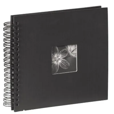 Produktbild von Hama Spiral Album "Fine Art", Schwarz, Papier, 50 Blätter, Schwarz, 280 mm, 240 mm