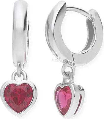 Produktbild von JuwelmaLux Herz Creolen mit Zirkonia Silber 925 JL10-06-0606