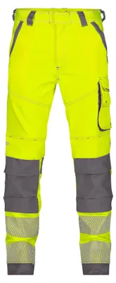 Imagen del producto de Pantalón de trabajo de alta visibilidad DASSY modelo ARUBA, talla 46, color amarillo/gris