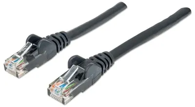 Produktbild von INTELLINET Patchkabel RJ45 U/UTP Cat6 0.50m Hebelschutz schw