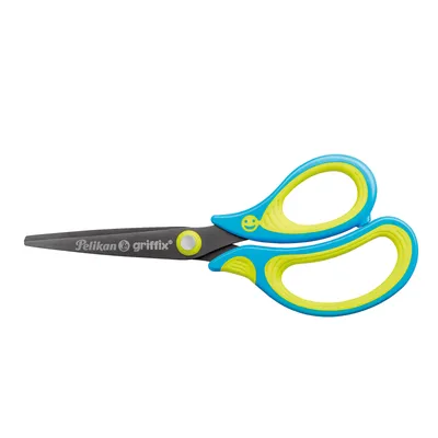 Produktbild von Pelikan 810241 - Kinder - Gerader Schnitt - Eins/Eine(r) - Blau - Gelb - Rechtshändig - Offset-Griff