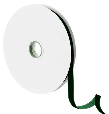 Samtband Dunkelgrün, 10 mm x 18,28 m, für Deko & Basteln