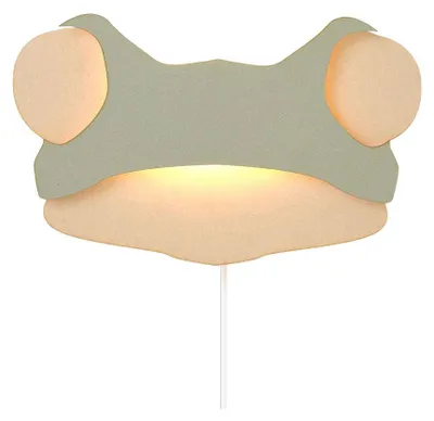 Produktbild von Lobbes Frosch Wandlampe Holz - stilvolle Tierlampe Kinderzimmer