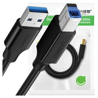 Immagine prodotto di Cavo stampante Usb 3.0 A-B Ugreen Us210, 2M (nero)
