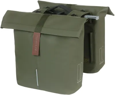 Image de BASIL Doppeltasche "City Double Pannier moss green