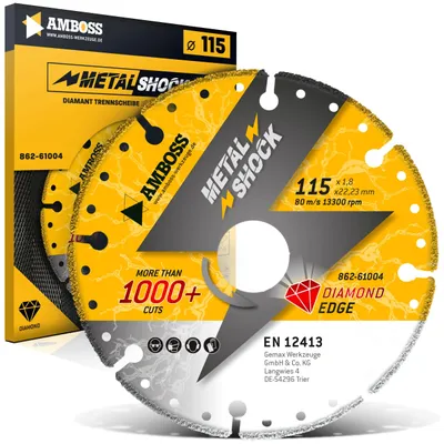 Image de Disque de coupe diamanté pour métal - 115 x 1,8 x 22,23 mm