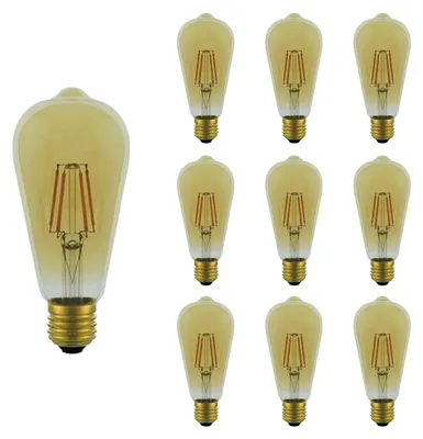 Produktbild von Vito Lighting E27 LED-Lampe ST64 6W 822lm 2500K warmweiß 10 Stück