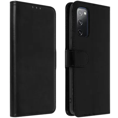 Produktbild von Avizar, Klappetui mit Geldbörse und Standfunktion für Samsung Galaxy S20 FE, Schwarz