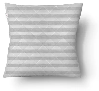 Productafbeelding van Zohome sierkussen in duivenkleur, met banddessin, 50x50 cm - Gemaakt van 100% polyester