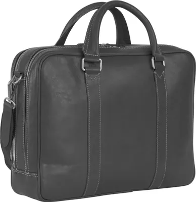 Produktbild von LEONHARD HEYDEN Leder Aktentasche Schultertasche mit Laptopfach Bergamo Zipped Briefcase 2 Black schwarz