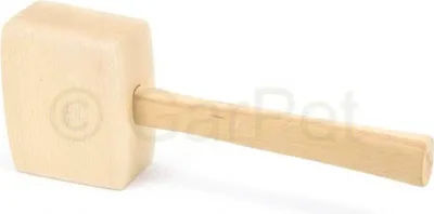 Produktbild von Holzhammer Hartholz ECKIG Schreiner Holz Klüpfel Tischler Hammer 500 g
