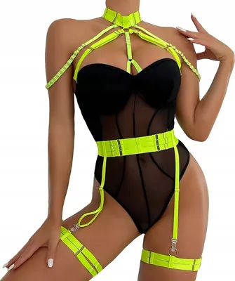 Immagine prodotto di Set di lingerie sexy CHOKER BANDED BANDED CLOTHING FLUO Beautiful