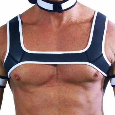 Produktbild von Rude Rider Neoprene Harness Black/White