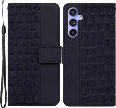 Produktbild von Samsung Galaxy A35 Hülle - Coverup Geometric Klapphülle - Schwarz