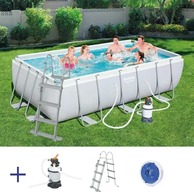 Zdjęcie produktu dla Basen 404x201x100 cm z filtrem piaskowym BESTWAY 56442