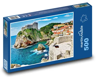 Zdjęcie produktu dla Puzzle 500 Twierdza w Dubrowniku - martinpuzzle