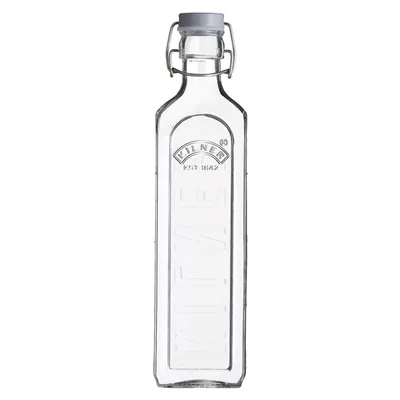 Produktbild von Kilner New Clip Top Bottle 1 Lt, Flasche, 1 l, Transparent, Glas, Quadratisch, Abziehbarer Deckel