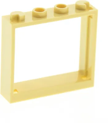 Image de 1x Lego fenêtre cadre 1x4x3 beige sans vitre 76052 4840 31026 60594