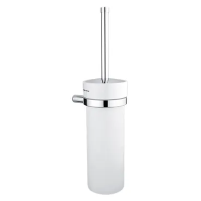 Produktbild von Nimco Bormo - Toilettenbürstengarnitur, Wandmontage, weiß / chrom BR 11094K-26