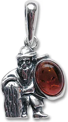 Produktbild von Sternzeichen Wassermann Schmuck Anhänger 925er Silber Zodiac 26x14mm