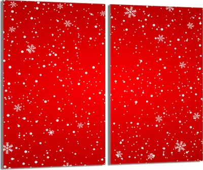Produktbild von Glasschutzplatte für Herd 2x30x52 Rot