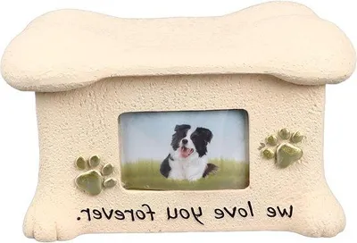 Produktbild von Kompakte Tierurne mit Fotodisplay, tragbar, für Hunde