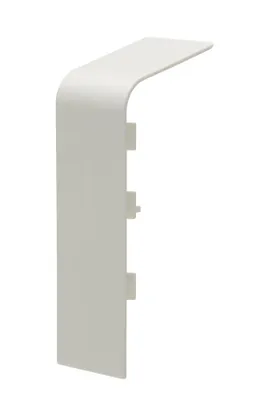 Produktbild von Stoßverbinder zum Verbinden von Rohrverkleidungsleisten aus Kunststoff, weiß