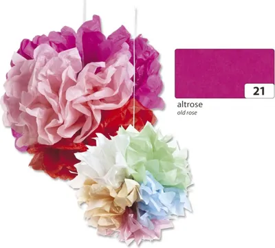 Image de Folia 91021 Soie florale - 50 x 70 cm, 5 feuilles, vieux rose