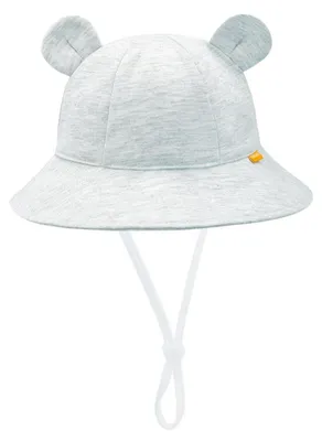 Produktbild von Baby Sonnenhut Mädchen Jungen UV Schutz 50 Bärenohr Grau 3-6 Monate