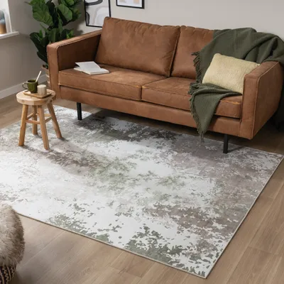 Produktbild von Volero - Teppich Modern - Sarge Grün - 200x290 cm - Wohnzimmer, Esszimmer, Schlafzimmer - Klassik, Industrielle, Modern