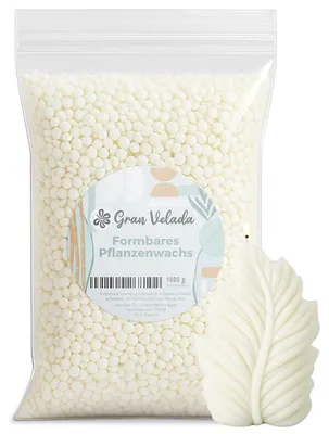 Produktbild von Gran Velada - Kerzenwachs zum Gießen, formbares Pflanzenwachs aus Raps 1 kg