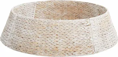 Obrázok produktu pre vidaXL Obojok na vianočný stromček biely 105 x 105 x 28 cm vodný hyacint