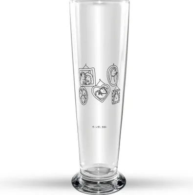 Produktbild von Mr. & Mrs. Panda Bierglas Igel Familie - Transparent - Geschenk, Bier Glas, Bierbecher, Glasbecher, Trinkglas, Bilder, Papa, Bruder, Muttertag, Glasbierglas, Mama