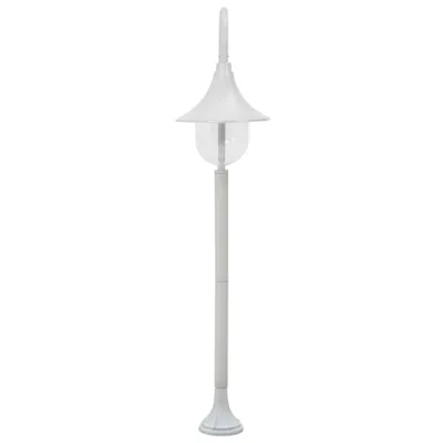 Immagine prodotto di vidaXL Dissuasore luminoso da giardino E27 120 cm Alluminio Bianco
