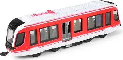 Obrázok produktu pre Električka kovová červená 20 cm