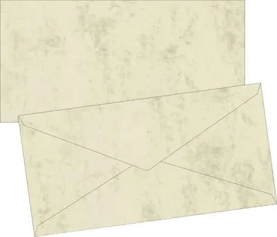 Produktbild von Briefumschläge Marmor DINlang Seidenfutter 80g/qm chamois VE=5x10 Stück