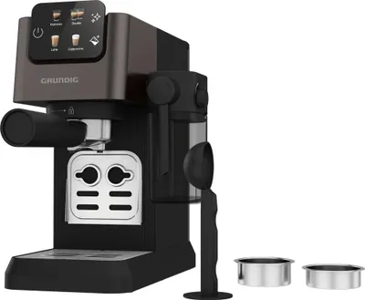 Productafbeelding van Grundig KSM 5330 espressomachine, espressomachine, 1,1 liter, geschikt voor gemalen koffie, 1628 W, grafietkleur