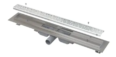 Obrázok produktu pre Alcadrain Odtokové žľaby - Sprchový žľab Antivandal 650 mm, s roštom, zvislý odtok, nerezová lesk APZ1011-650L