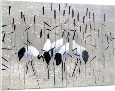 Produktbild von Bilder auf glas - Vogel Natur Wasser - 120x80cm - Glasbilder - Wandbilder - Kunstdruck - zum Aufhängen bereit - Wanddekoration aus Glas - Glas Bilder - Wandbild auf Glas - Einteilig - GAA120x80-3687